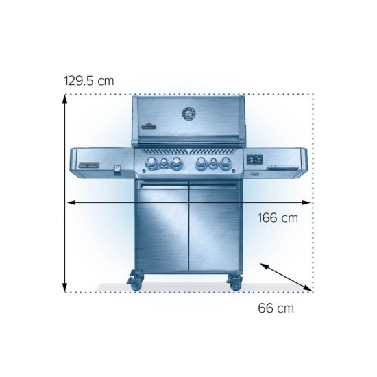 Napoleon Barbecue à Gaz Phantom Prestige 500 Connecté RSIB